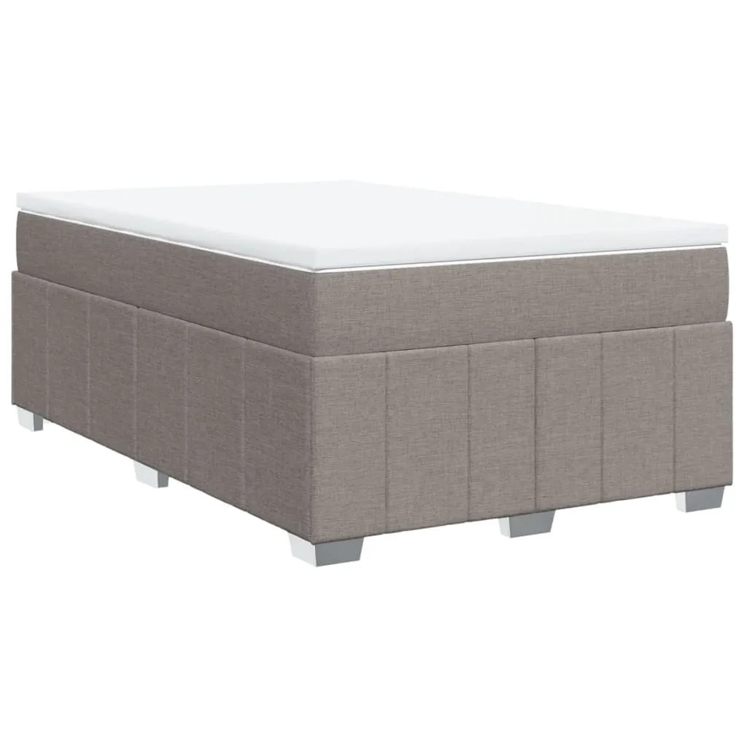 vidaXL Boxspringbett mit Matratze Taupe 120x190 cm Stoff 3285460 günstig online kaufen