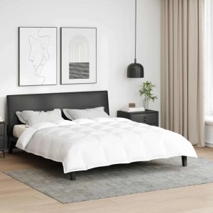 vidaXL 2-in-1 Bettdecke Weiß 200 x 220 cm Feder 42007671