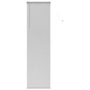 vidaXL Balkenjalousien mit Vorhängen Silber 220 x 65 cm Aluminium 42005940