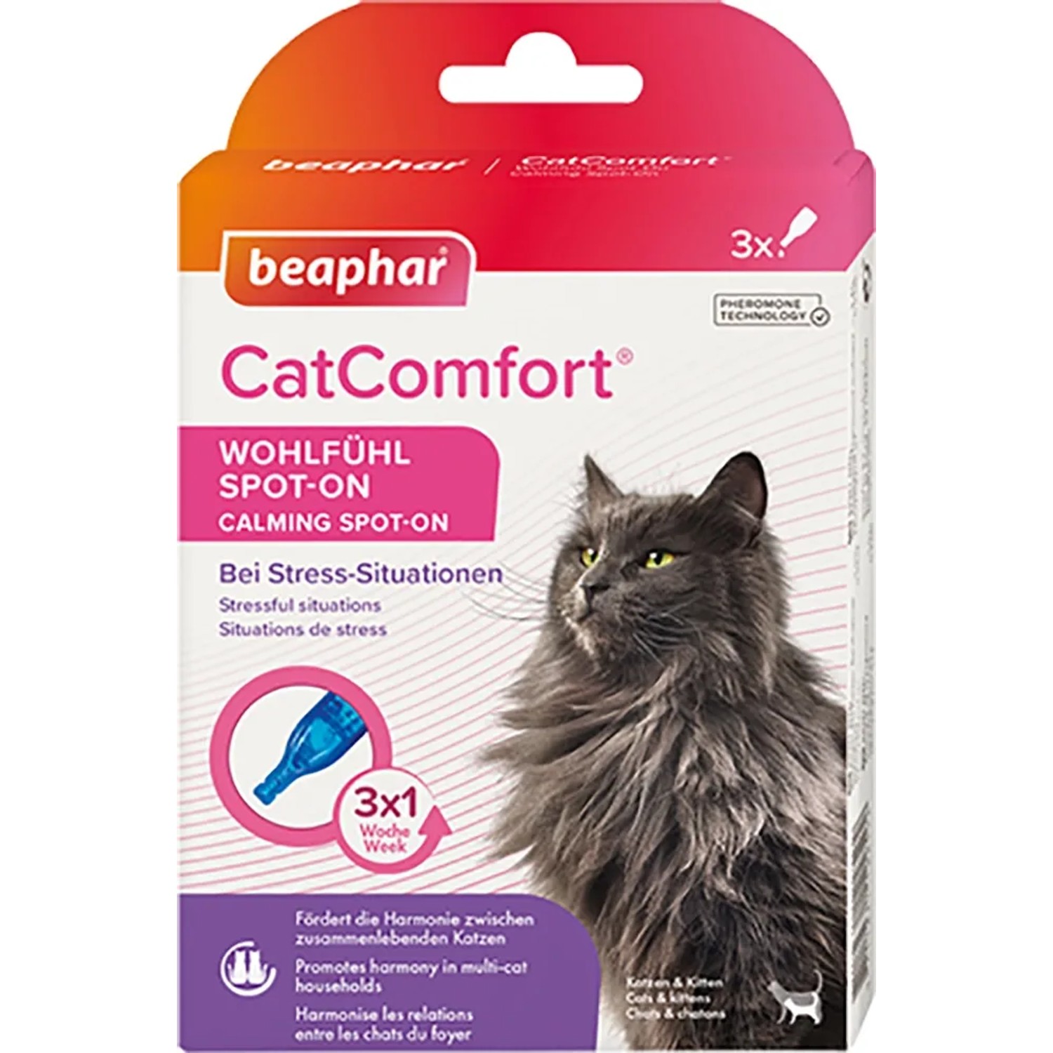Beruhigendes Pheromon-Halsband Für Katzen - 4 Stück, Wirkt Bis Zu 60 Tage, Wasserabweisend, Verstellbar