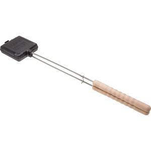 Petromax Sandwicheisen aus Gusseisen mit Holzgriffen für Grill & Lagerfeuer.