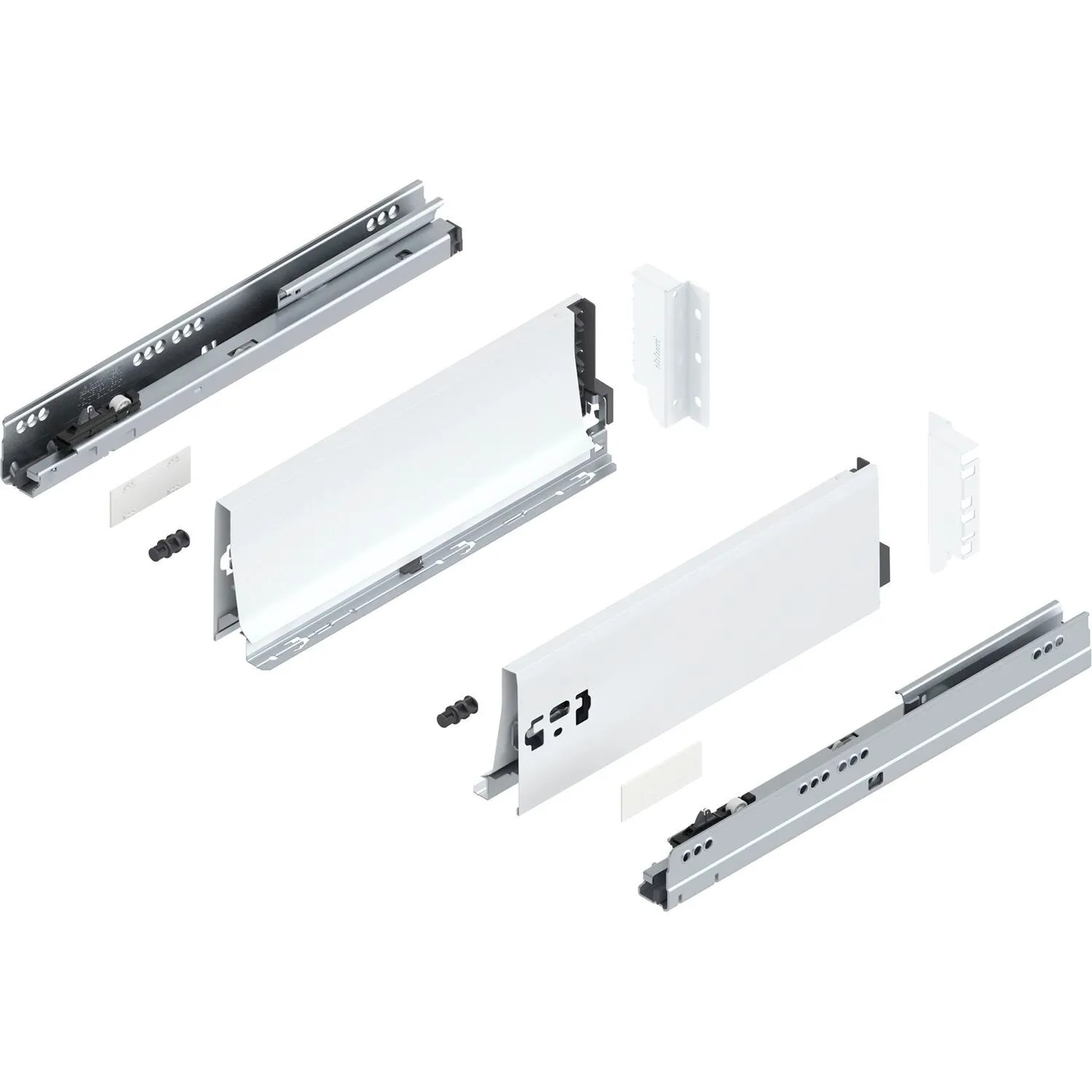 Blum Tandembox antaro K Vollauszug Blumotion 350 mm 30 kg Seidenweiß 1 Paar