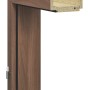 Türrahmen GA736 in Nussbaum Optik, 73,5x198,5x24 cm, Rechtsanschlag. Holzumfassungszarge mit Dekorfolie.