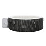Bestway Lay-Z-Spa Hollywood AirJet, aufblasbarer Whirlpool in Schwarz-Weiß mit Pumpe.