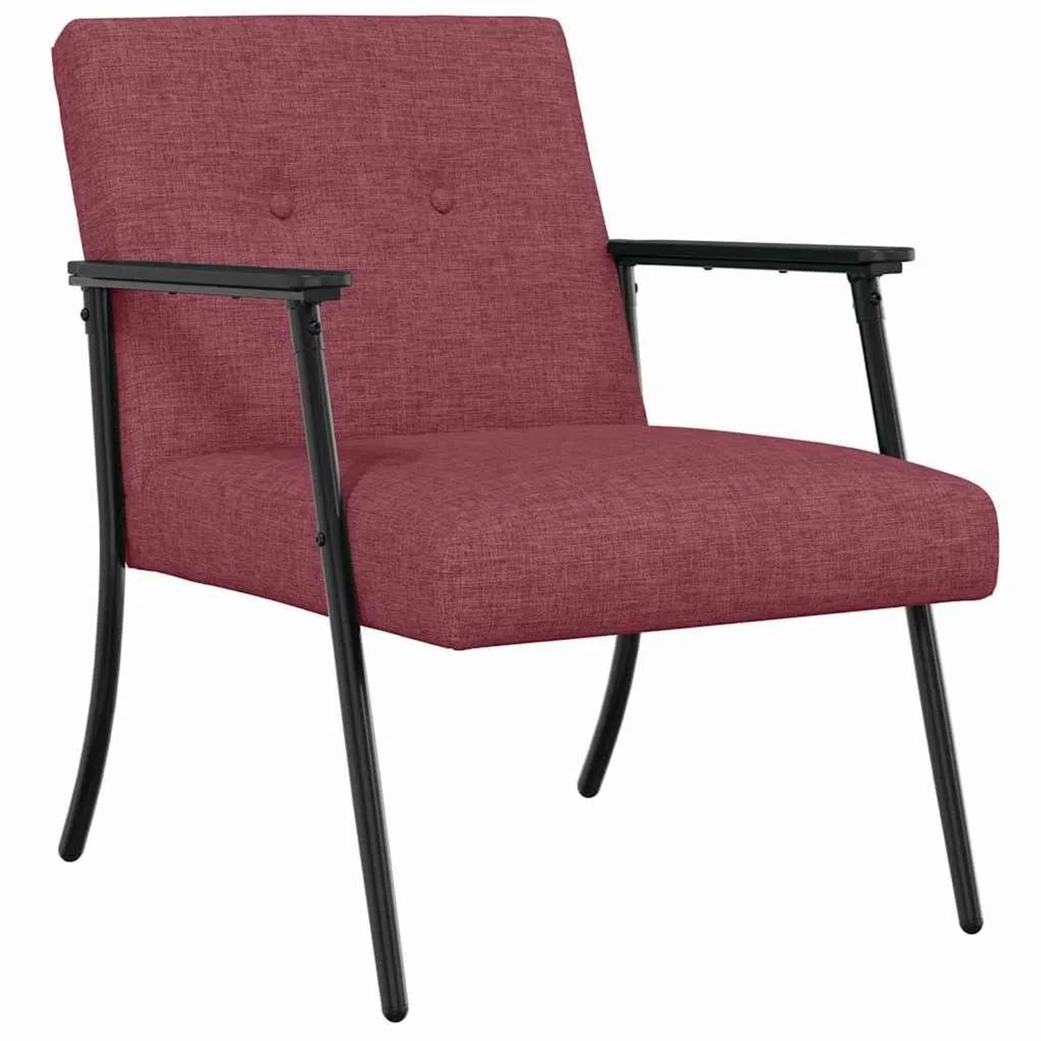vidaXL Sessel Weinrot 59 x 75 x 78 cm Stoff 42017693