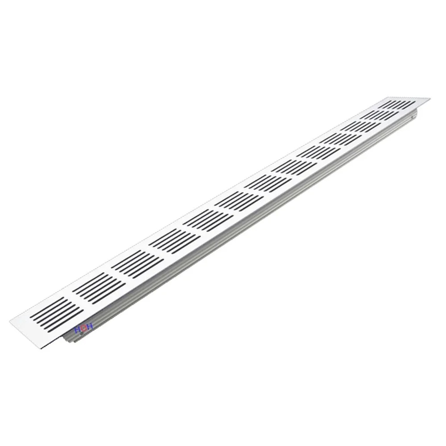 Häusler Lüftungsgitter LG-5006 W Eloxiert Stegblech Alu Weiß 500 x 60 mm günstig online kaufen