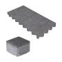 Anthrazitfarbener HL Drainpflaster Füllstein 7,4x7,4x4,9 cm für Rasengitter. Pflastersteine für Stellplätze.