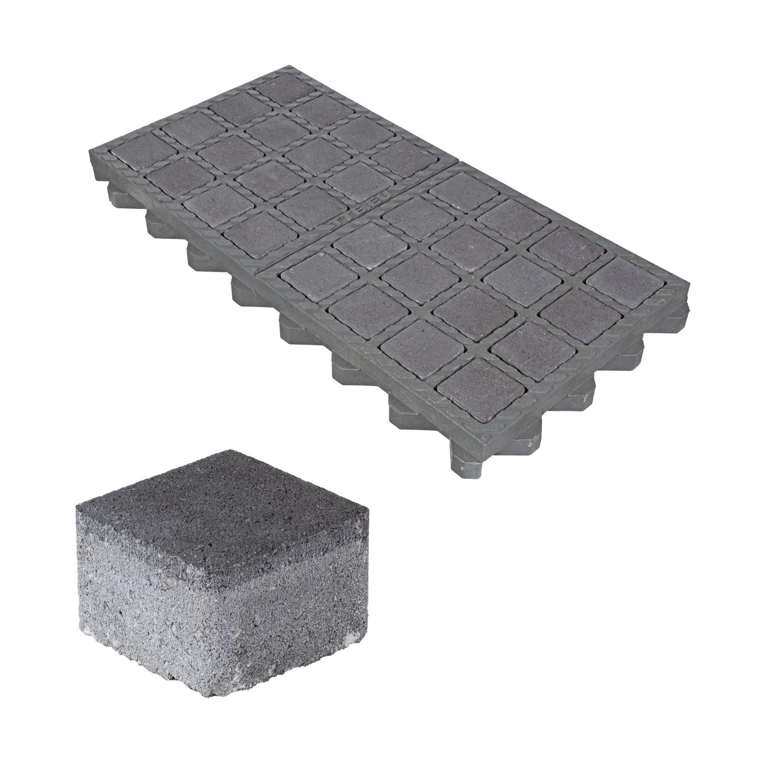 HL Drainpflaster Füllstein 7,4 cm x 7,4 cm x 4,9 cm Anthrazit