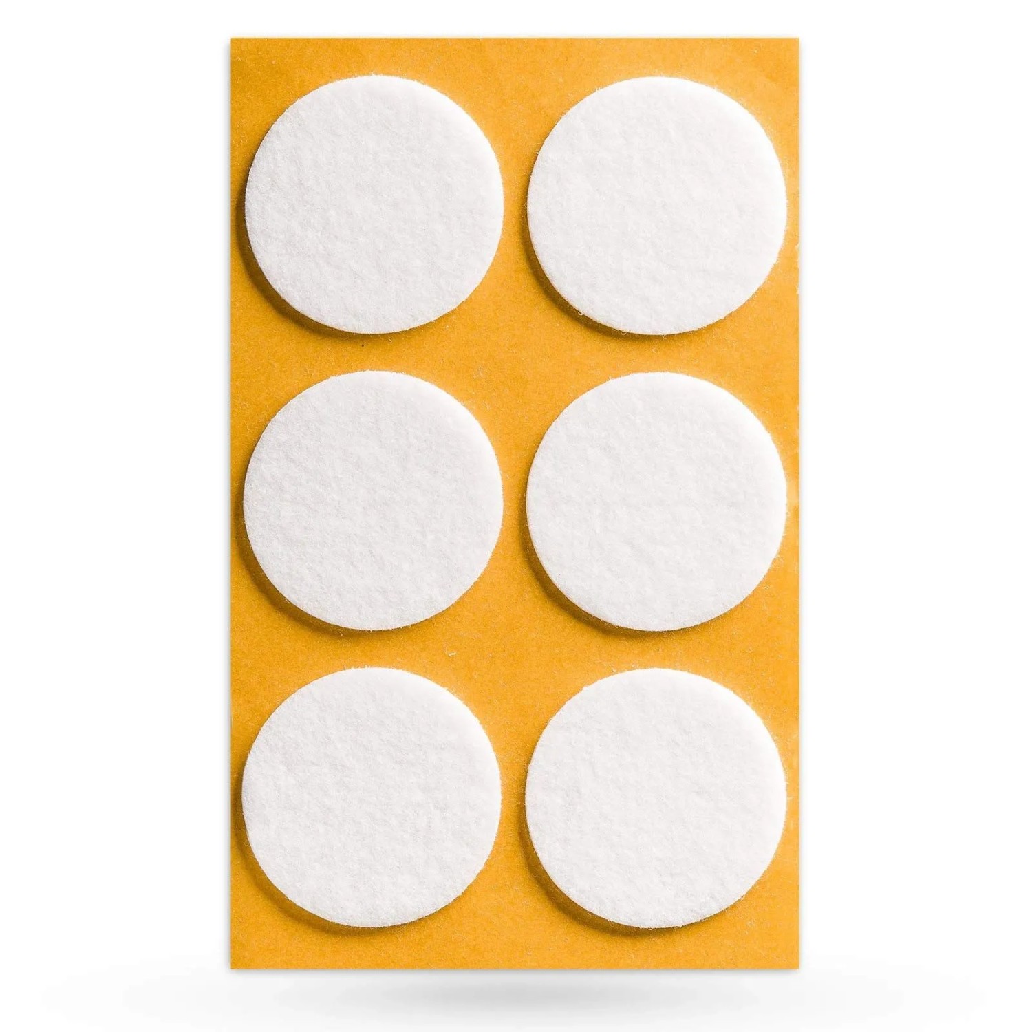 SOTECH 6x Filzgleiter Ø40 x 3 mm Selbstklebend Weiß