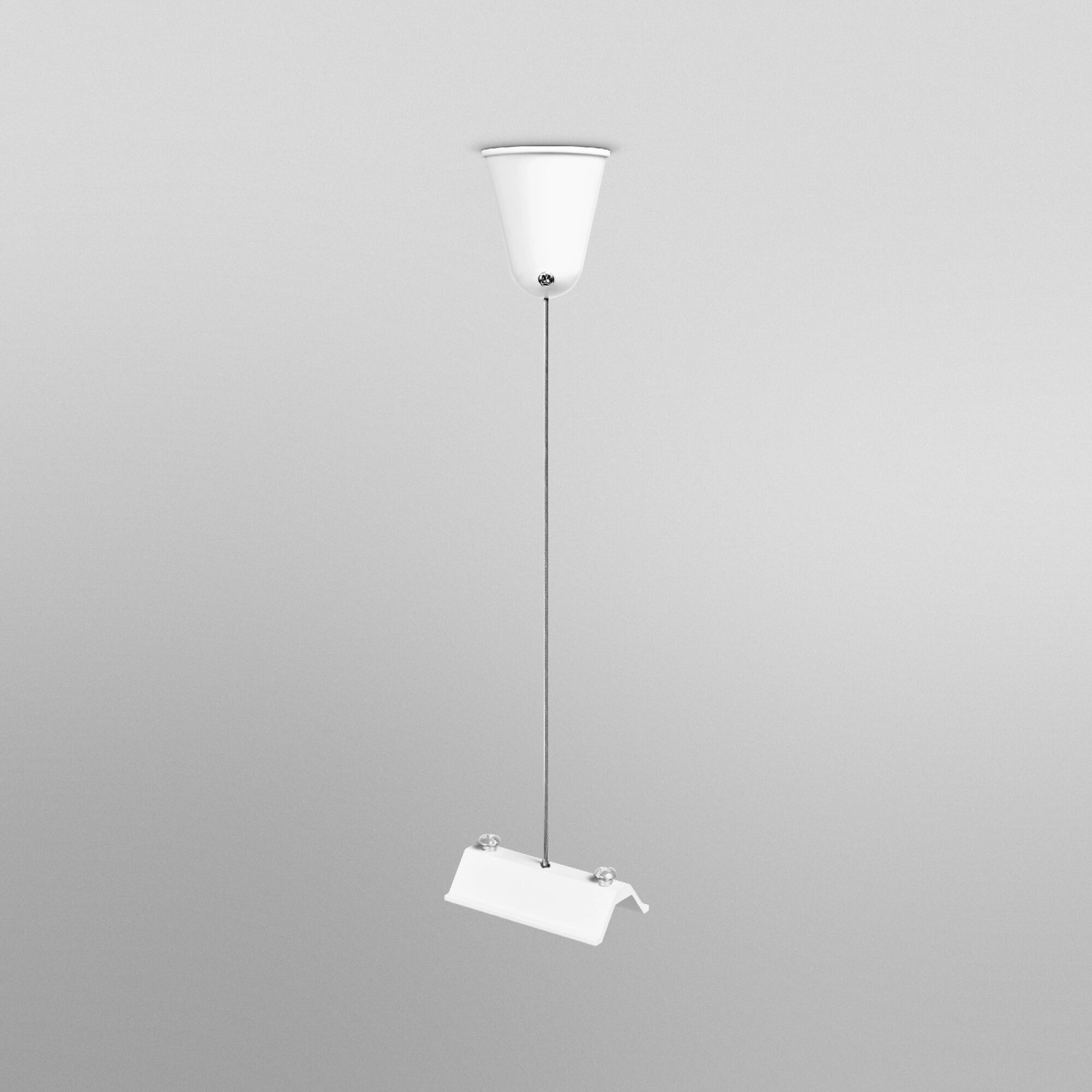 Ledvance Schienensystem Aufhängungssatz in Weiß, 6,1 cm für flexible Beleuchtung.