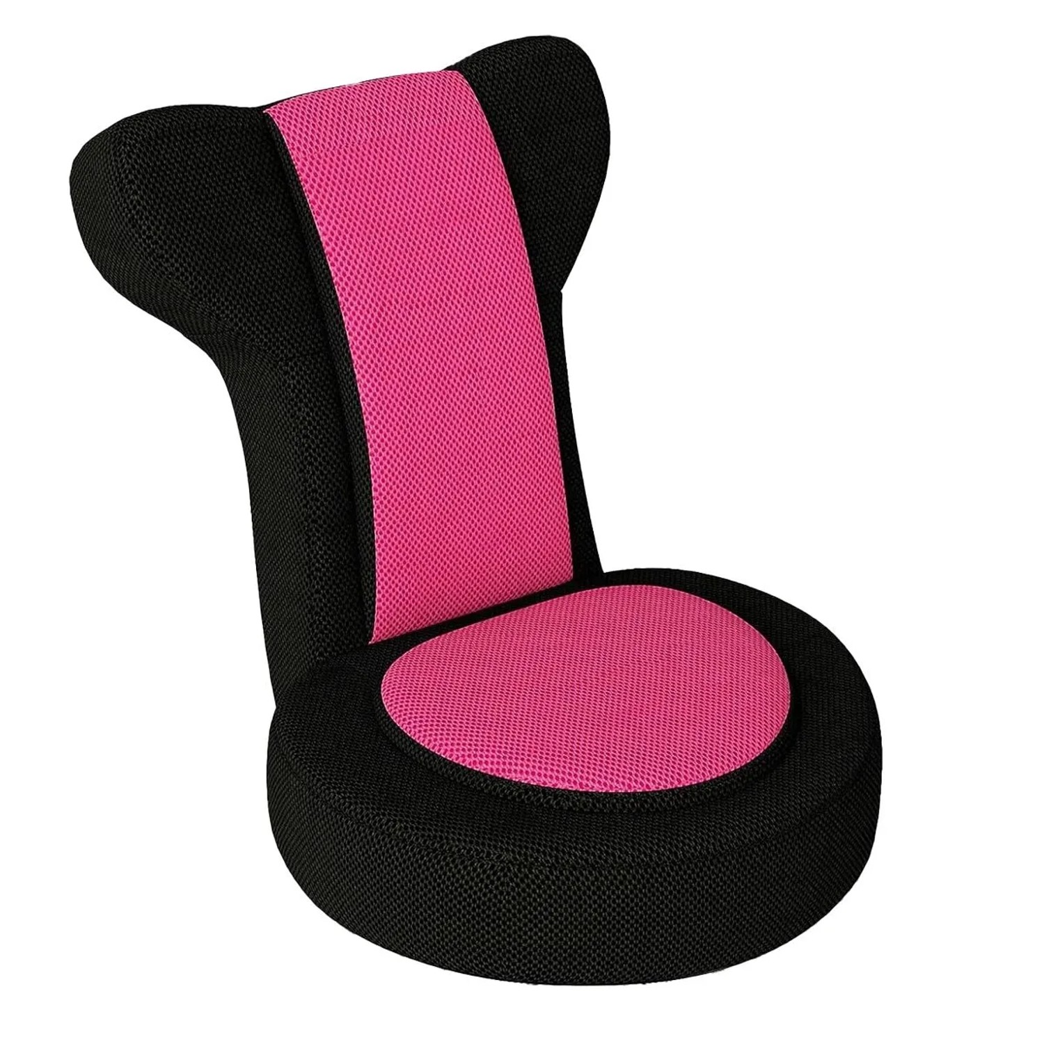 Costway Bodenstuhl Klappbar mit Verstellbarer Kopfstütze Rückenlehne Rosa