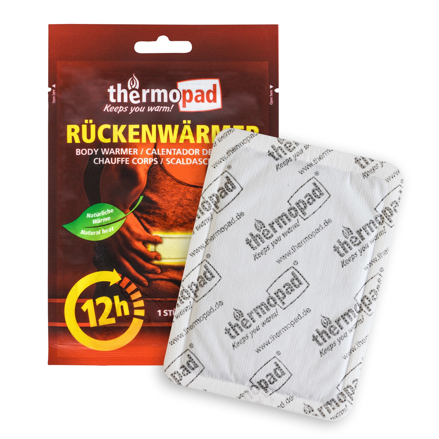 Thermopad Rückenwärmer Wärmedauer 12 Stunden 13,3 cm x 9,5 cm