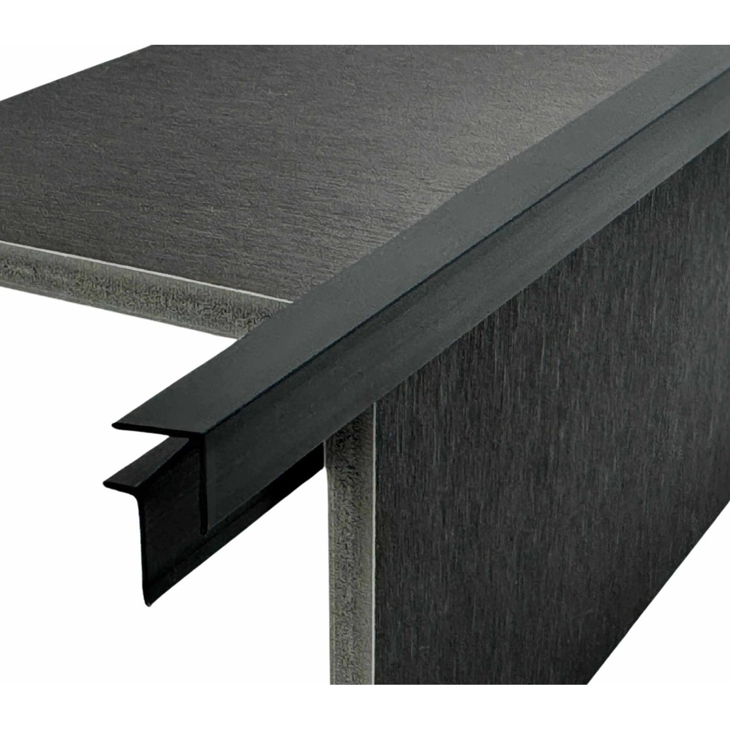 Colortree Aluminium Profil Außenecke Schwarz Eloxiert 2m VV Montageprofil U günstig online kaufen
