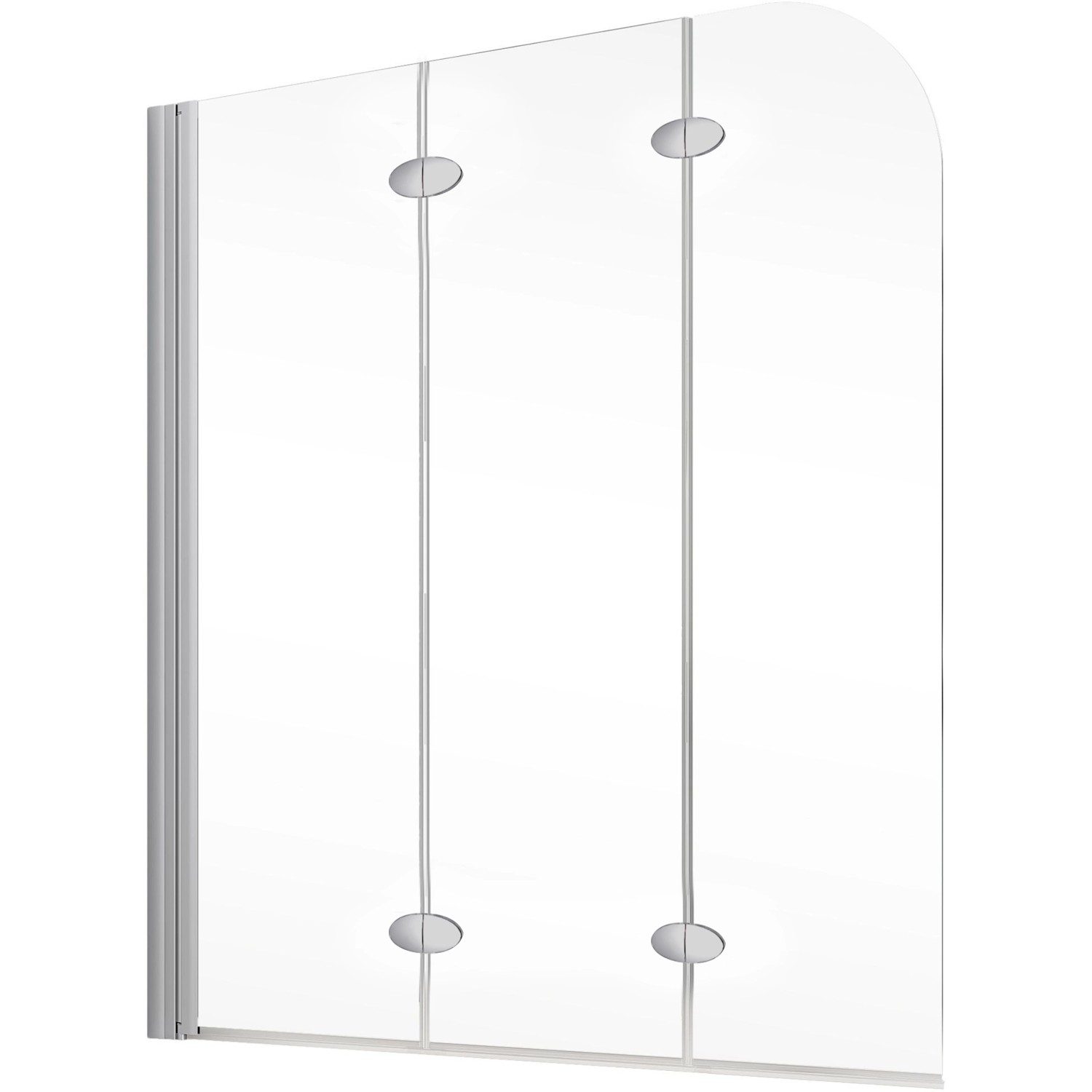 Schulte ExpressPlus Badewannenaufsatz Komfort, 3-teilig, Alu-Natur, 140x125cm