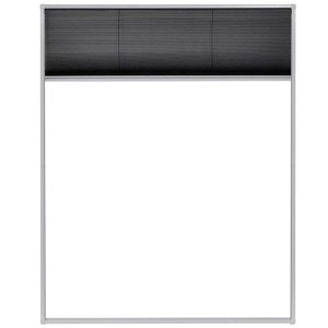 vidaXL Insektenschutz-Plissee für Fenster Aluminium 80 x 100 cm 142611