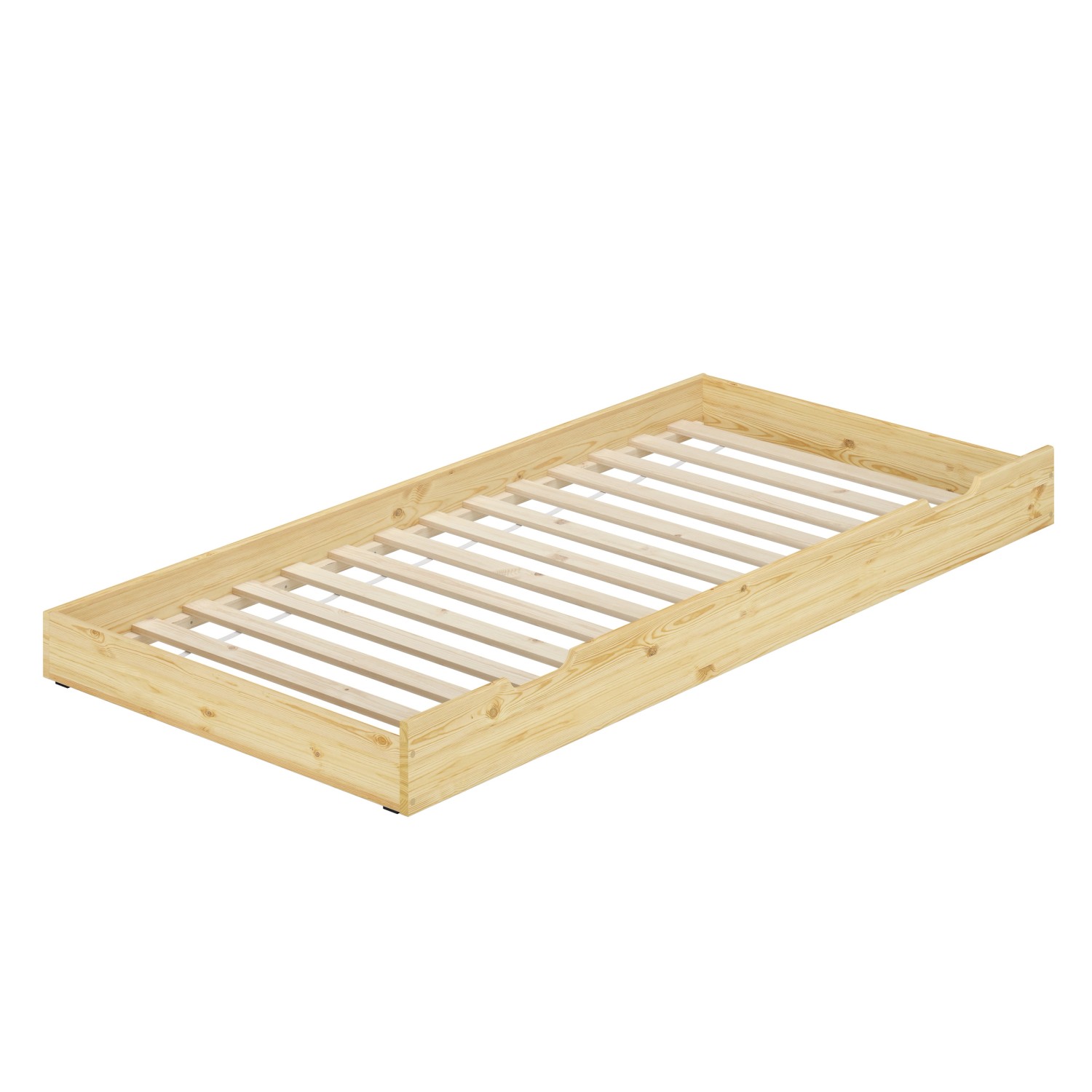 Erst-Holz Bettkasten als Zusatzbett für Betten - Kiefer Natur Modell S7