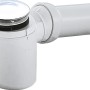 Schulte ExpressPlus Ablauf für flache Duschwanne, verchromte Kappe.