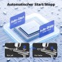 Wiltec Airbrush Kompressor Set: Automatische Start/Stopp-Funktion (1/1.5 bar). Airbrushpistole für Luft und Farbe.