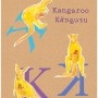 Komar Wandbild ABC Animal K 30x40 cm mit Känguru Illustrationen und Buchstaben.
