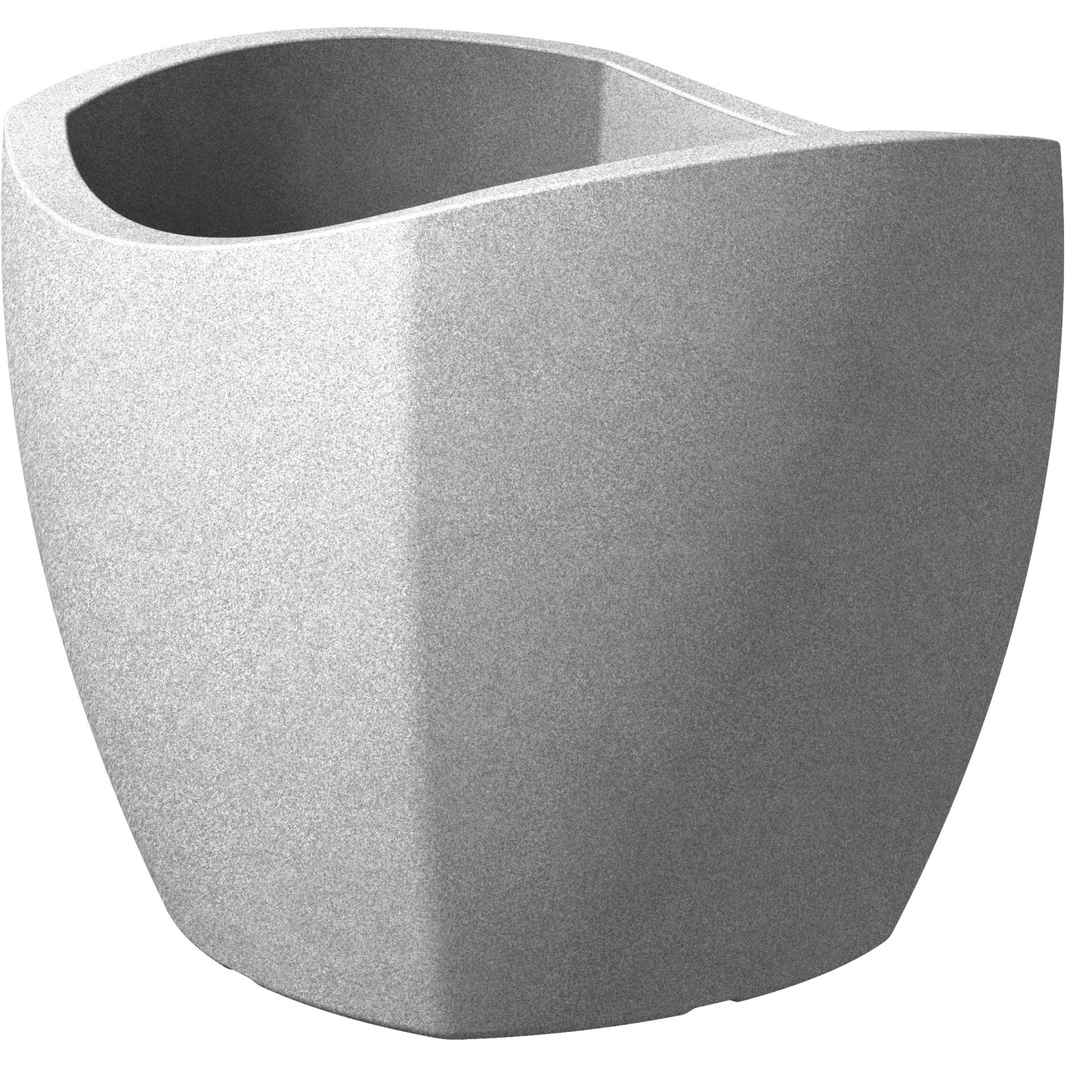 Scheurich Pflanzgefäß Wave Globe Cubo 50 cm x 50 cm Stony Grey