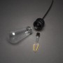 Konstsmide LED Lichterkette Outdoor Retro, bernsteinfarbene LEDs, zerlegt.