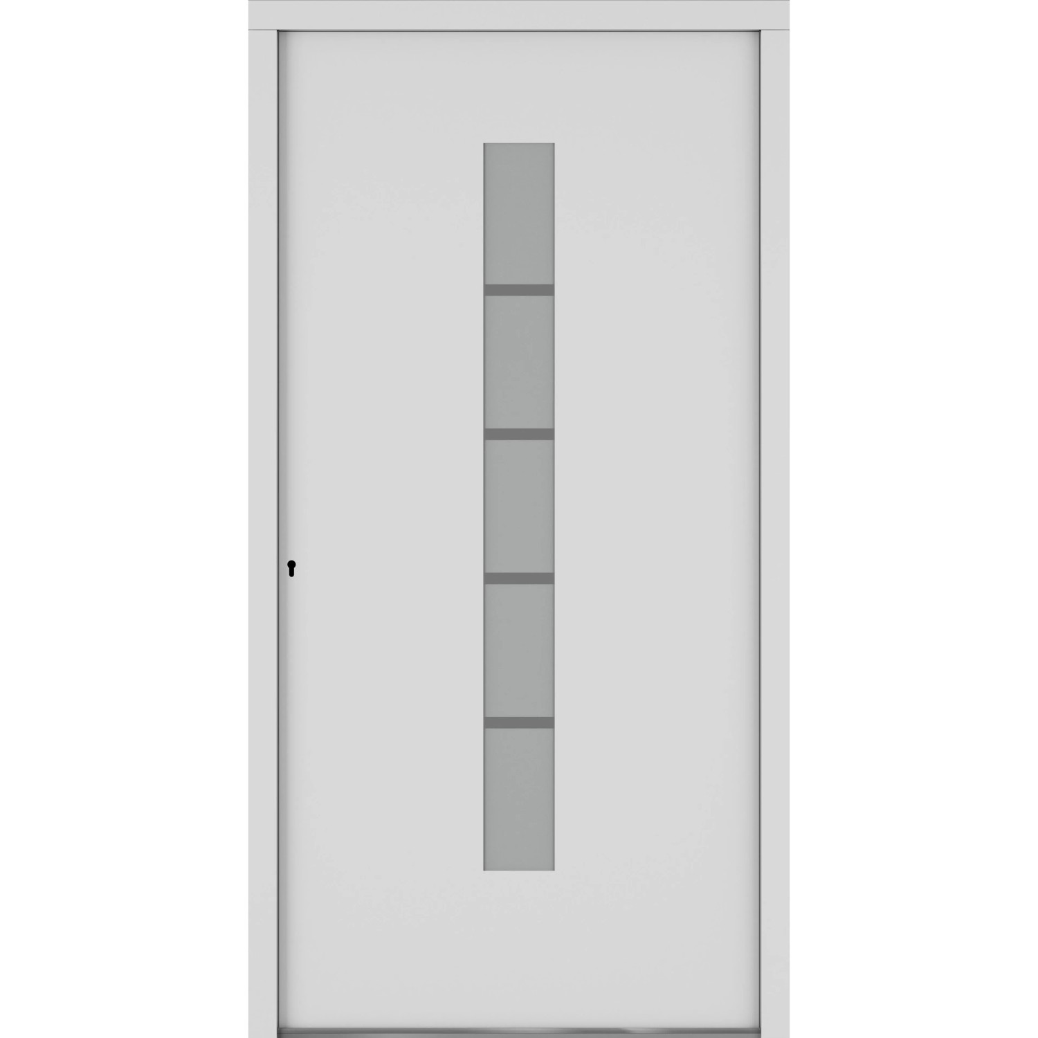 Roro Haustür OAE 1202 Aluverbund Weiß 100 cm x 200 cm DIN L günstig online kaufen