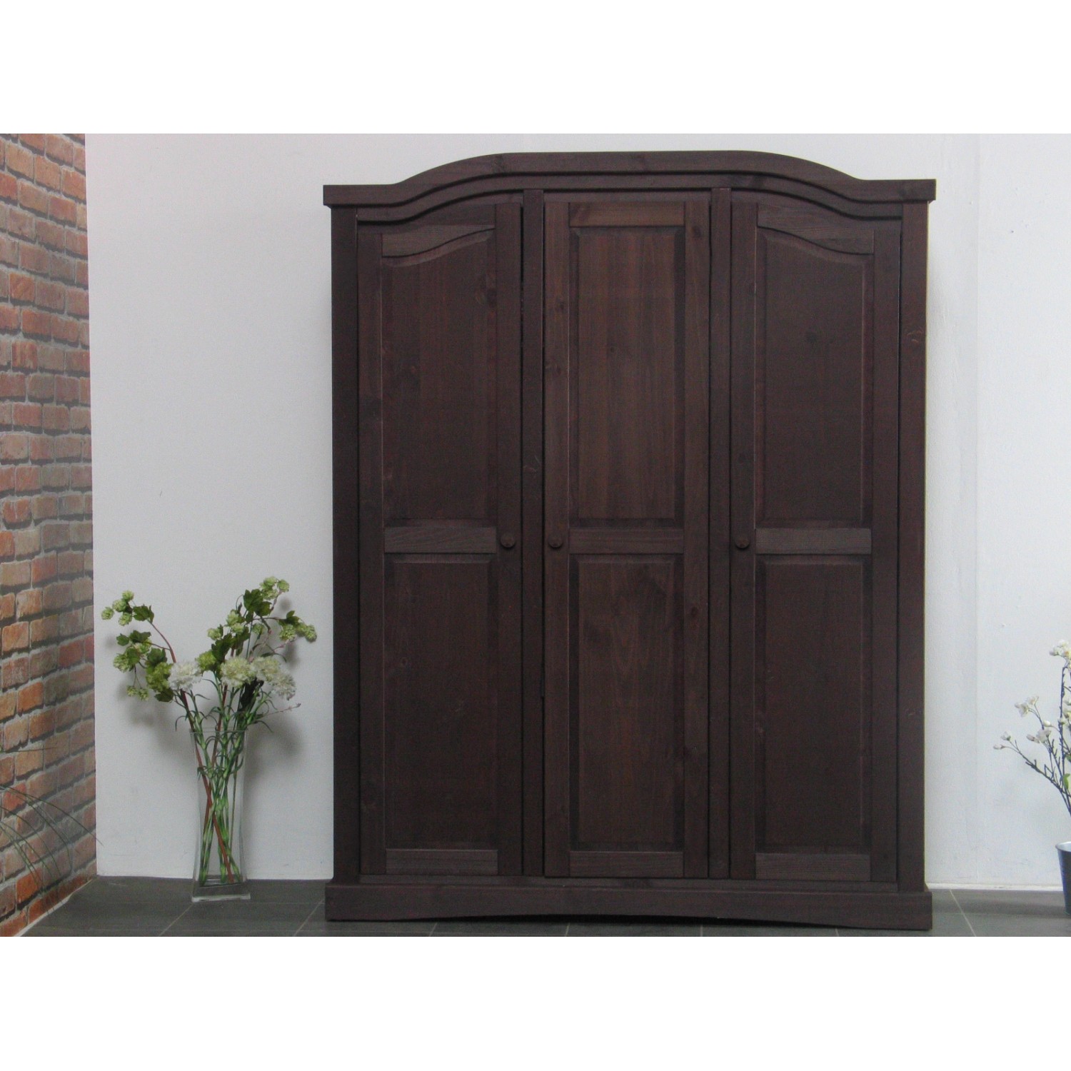 ebuy24 rico kleiderschrank 3-türig kolonial gewachst gebeitzt