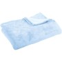 Bestgoodies Mikrofaser Decke, babyblau, 210x280 cm, kuschelig weich.