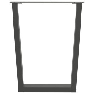 vidaXL Esstisch Beine V-Form 2 Stk Anthrazit 60x72-73,3 cm Stahl 4012642