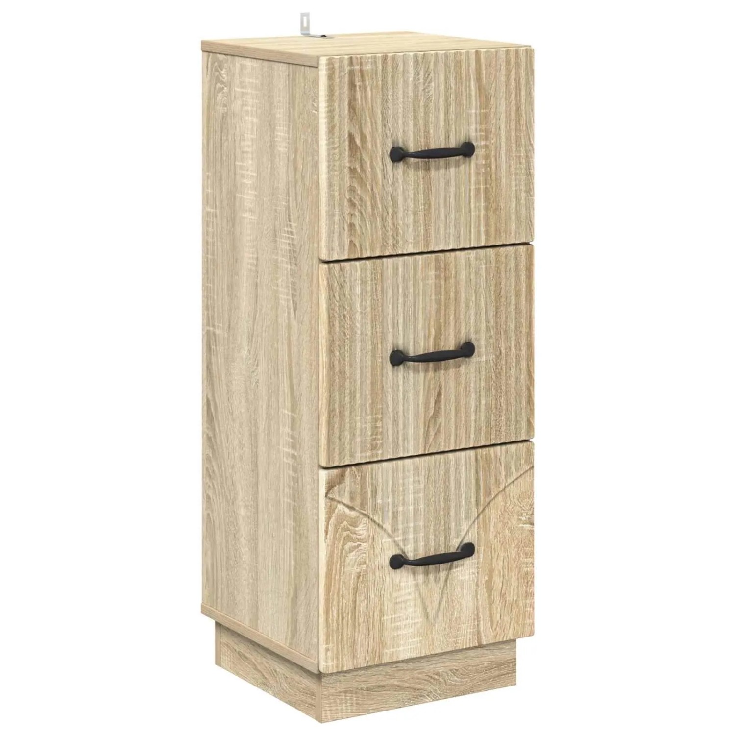 vidaXL Schubladenschrank Sonoma-Eiche 33 x 34,5 x 87 cm Holzwerkstoff 895307