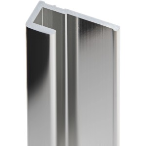 Schulte Endprofil für Duschrückwand DecoDesign, Chromoptik, 255cm lang.