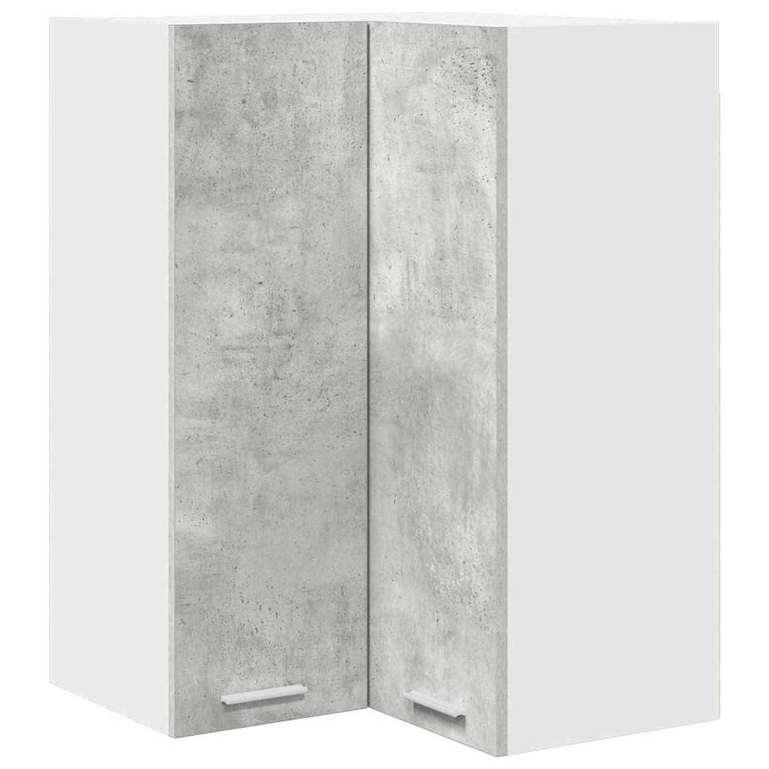 vidaXL Hängeschrank Riga Betongrau und Weiß 57 x 57 x 80 cm 884293 günstig online kaufen