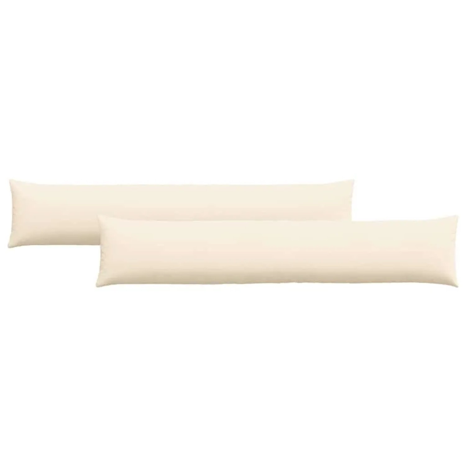 vidaXL Sofakissen 2 Stück Creme 200 x 40 cm Cordstoff 42013905