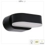 Ovale, drehbare LED Außenwandleuchte in Schwarz von LED`s light für flexible Beleuchtung.