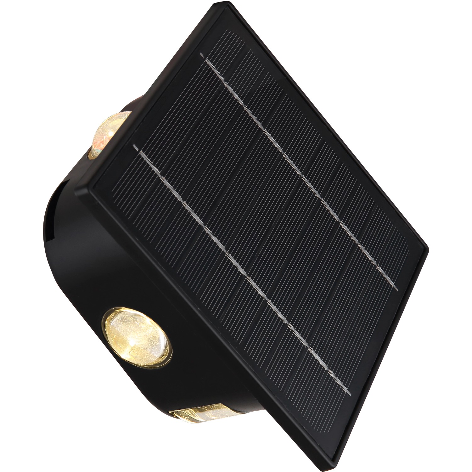 Globo LED-Solarleuchte Schwarz 13,1 cm x 13,1 cm x 7 cm