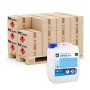 5L Kanister Höfer Chemie Isopropanol 99,9% auf Palette mit Kartons. Reinigungsmittel & Pflegemittel.