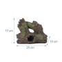 Relaxdays Aquariumdekoration Polyresin Braun Ungiftig Versteckhöhle 17 cm x 20 cm x 10 cm 0,25 kg_4