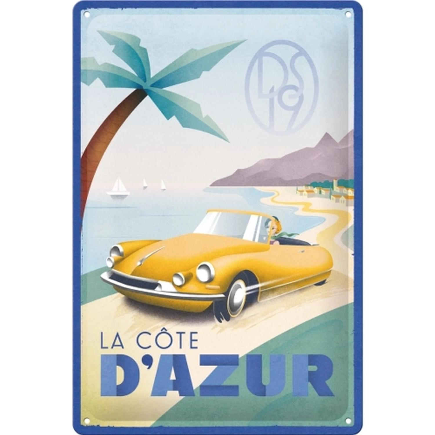 Nostalgic-Art Blechschild 20 x 30cm - DS - La Cote D'Azur DS19 günstig online kaufen