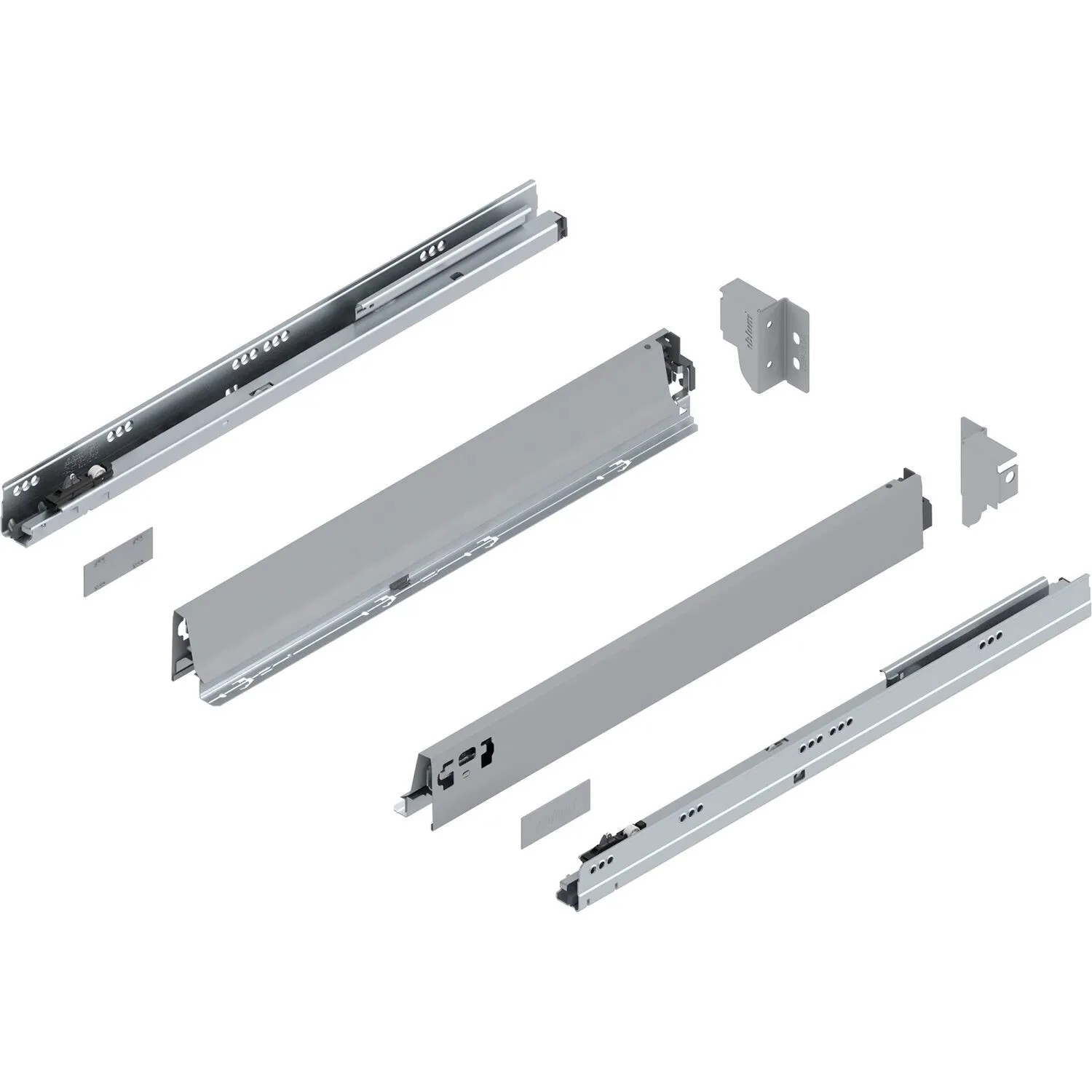 Blum Tandembox antaro N Vollauszug Blumotion 550 mm 30 kg Grau