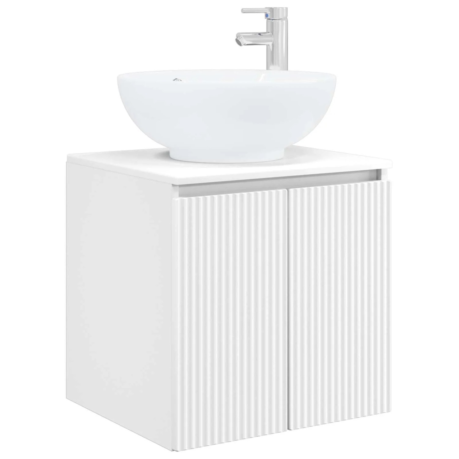 vidaXL Wandmontierte Waschtisch Weiß 49,5 x 44,5 x 65 cm Holzwerkstoff 890442