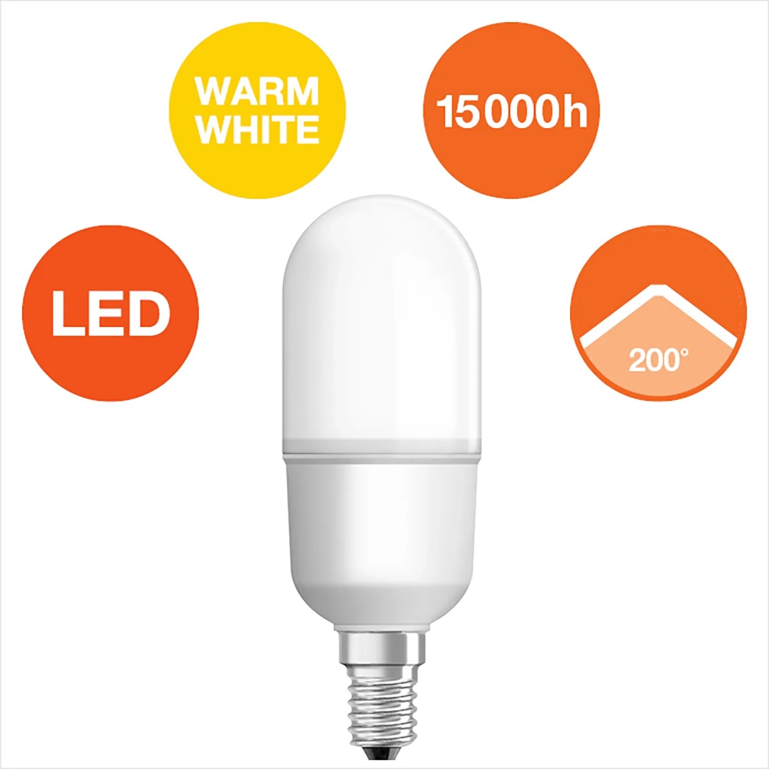 Osram LED Birne E14 9 W 2700K 1050 lm 11,8 x 3,6 cm kaufen bei OBI