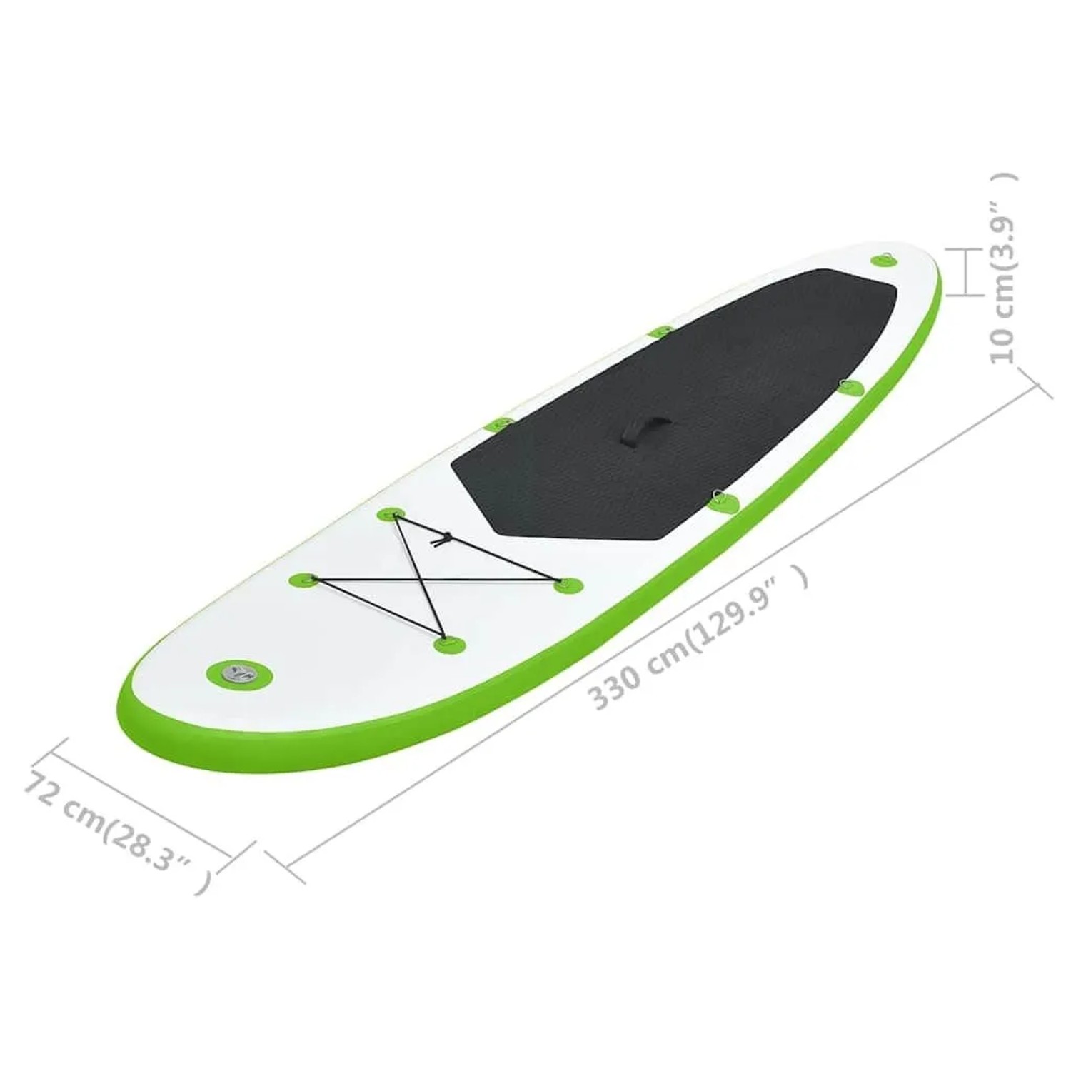 vidaXL Aufblasbares Stand Up Paddle Board Set Grün und Weiß 92732_9
