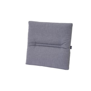 Siena Garden Sitzkissen Comfort, 46x46x7 cm, grau. Bequemes Kissen mit Steppung und Bindebändern.