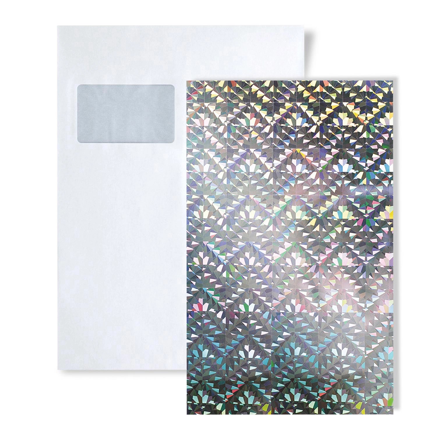Wallface 1 MUSTERSTÜCK S-10175 DIN A5 Wandpaneel Muster DECO GALAXY SILVER günstig online kaufen