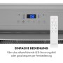 Klarstein Klimaanlage: Bedienfeld mit LED-Display und Fernbedienung für einfache Steuerung.