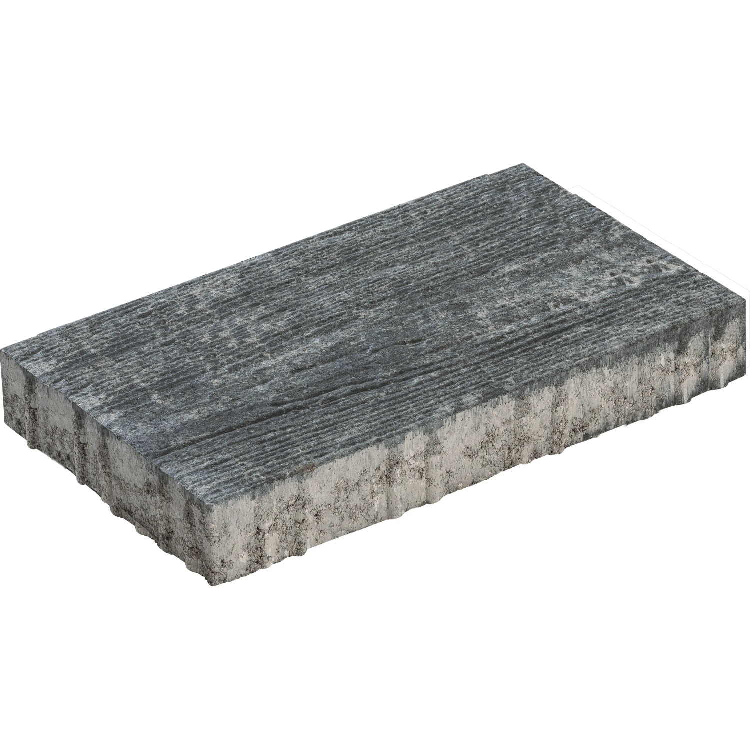 Diephaus Terrassenplatte Ruda Quarzit mit Holzstruktur, 60x30x4 cm, für Gehwege und Terrassen.