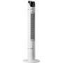 Tectake Turmventilator  Oszillierend 3 Modi und 3 Geschwindigkeitsstufen  31 x 31 x 110 cm Weiß