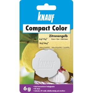 Knauf Compact Color Zitrone 6g: Farbpigment für Putz, Zitronegelb.