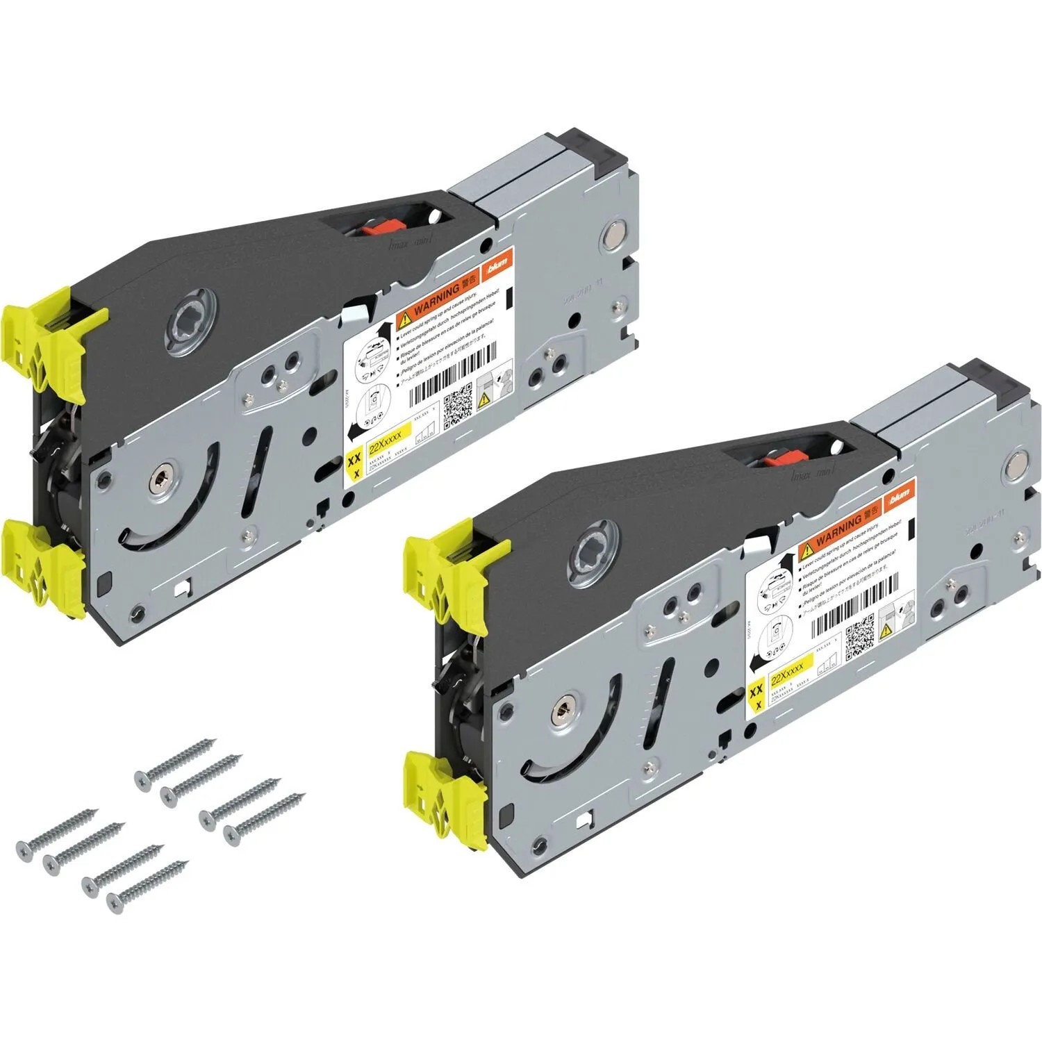 Blum Kraftspeicher-Set Aventos Hl top 22L2200 Blumotion mit Spanplattenschrauben