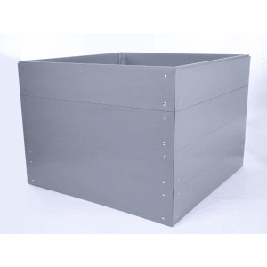 PROREGAL Hochbeete Growline Plast HxBxT 81x100x80cm 4 Ebenen Grau